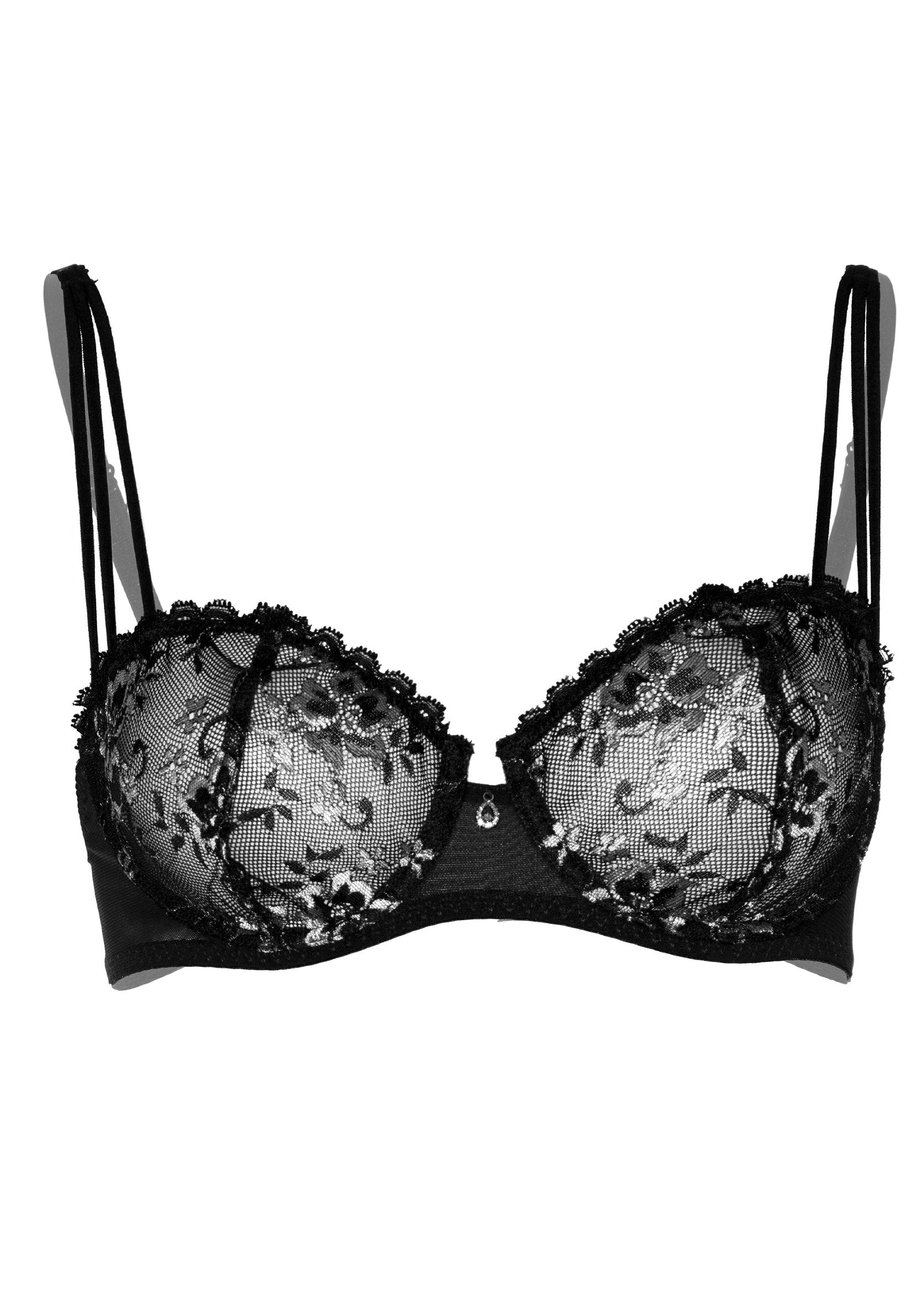 Daring Intimates Mix & Match Very sexy unlined lace bra BLACK 75B - 6