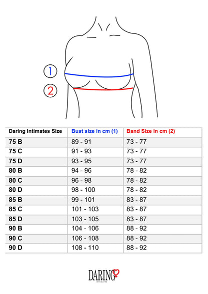 Daring Intimates Mix & Match Very sexy unlined lace bra RED 75B - 0
