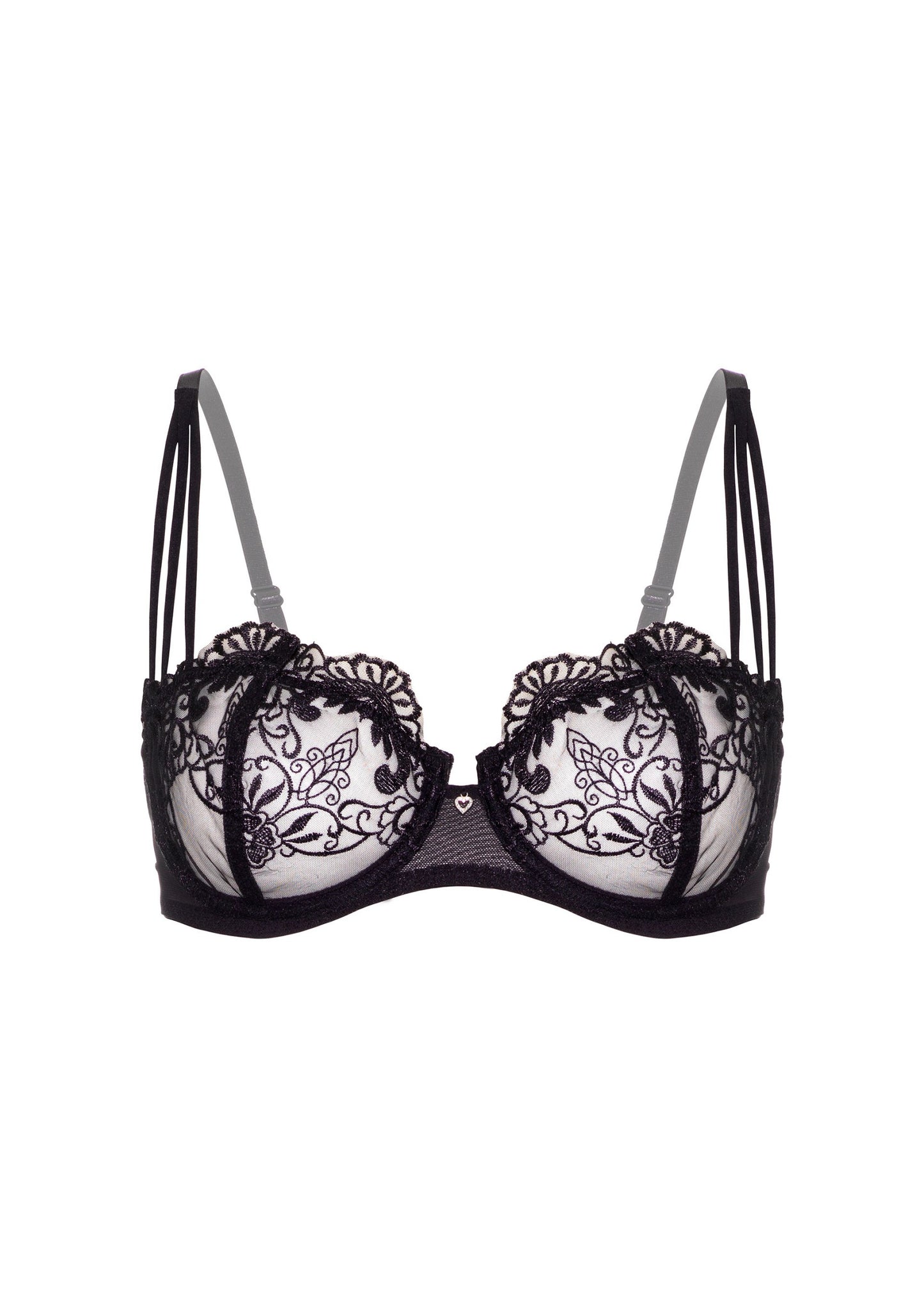 Daring Intimates Mix & Match Very sexy embroidered bra BLACK 75B - 9