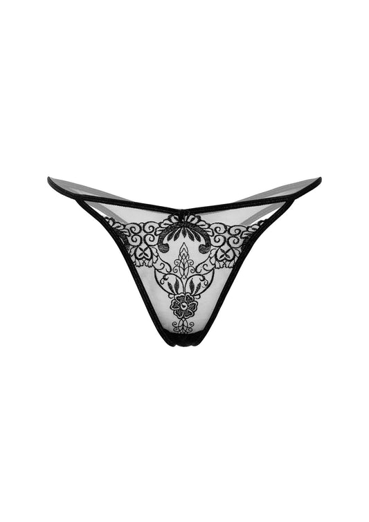 Daring Intimates Mix &amp; Match Very sexy embroidered thong - Black