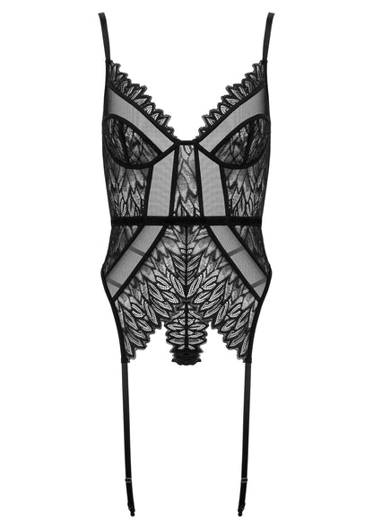 Corset And Thong CO102 BLACK L/XL - 3