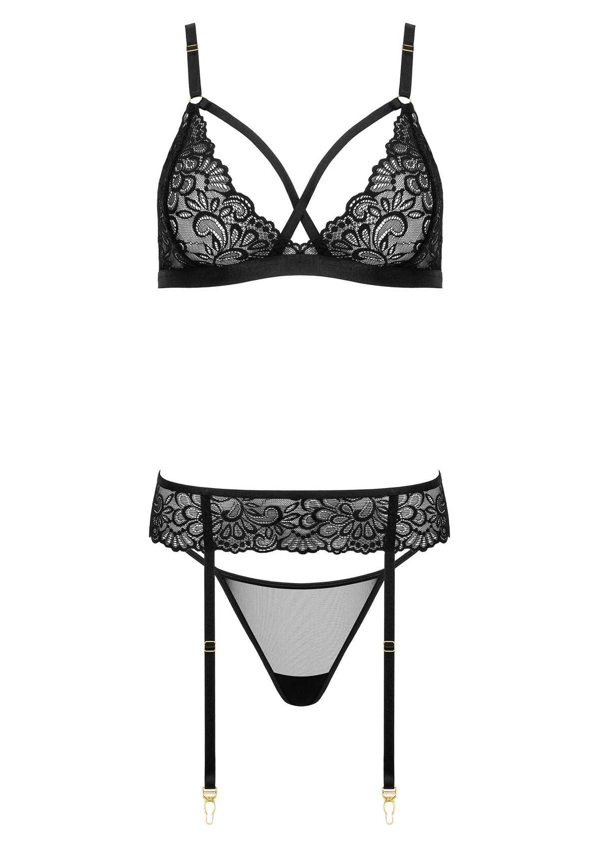 3 Pcs Set THP108 BLACK L/XL - 3