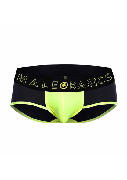 MaleBasics Neon Brief YELLOW S - 4