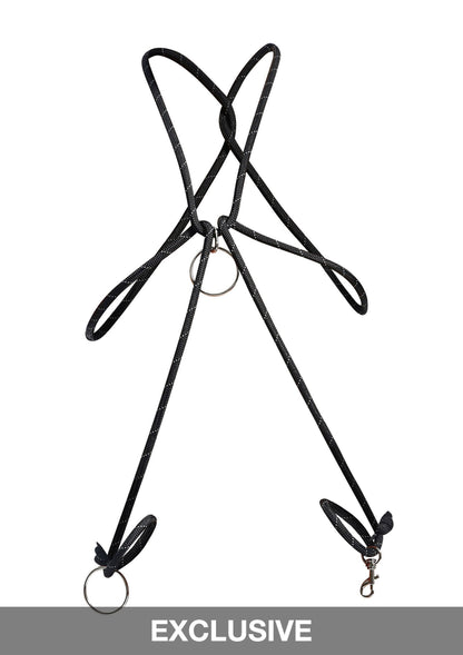 DNGEON Cock Ring Rope BLACK O/S - 1396