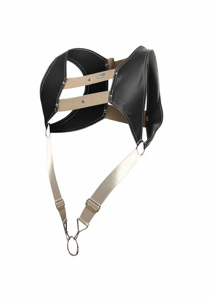 DNGEON Top Cockring Harness GOLD O/S - 6