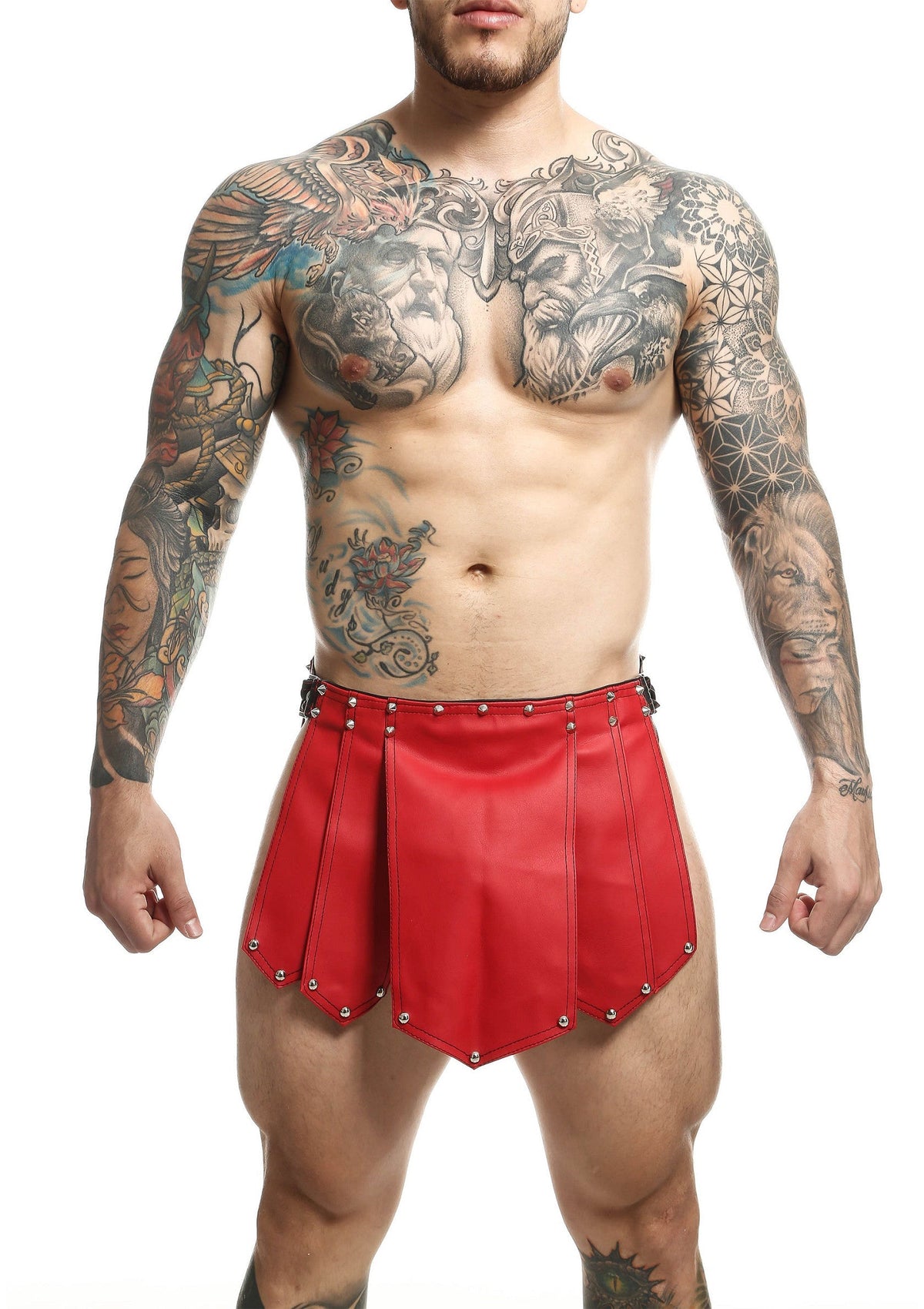 DNGEON Roman Skirt RED O/S - 6