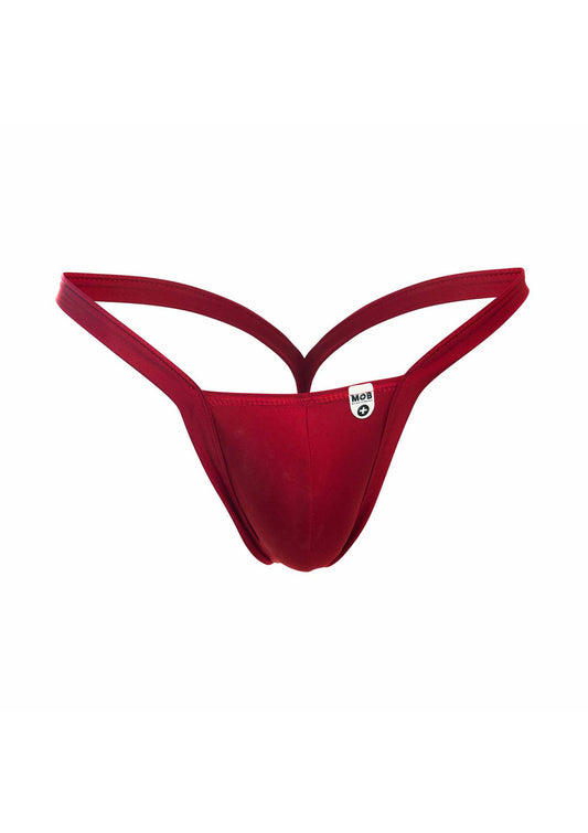 MOB Eroticwear Y Buns Thong - Red