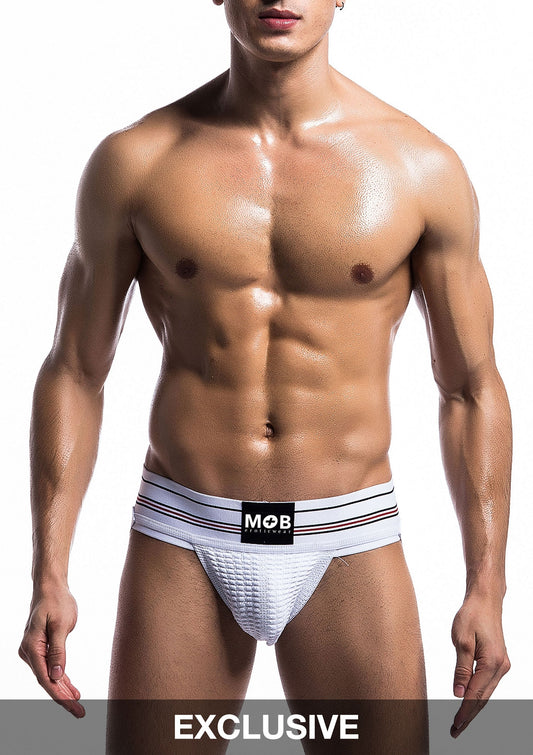 MOB Eroticwear Fetish Classic Wide Jockstrap - Red