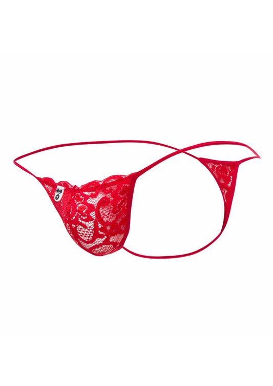 MOB Eroticwear Lace Thong - Red