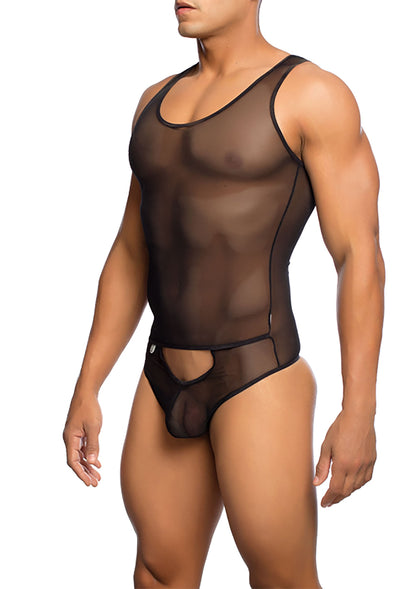MOB Eroticwear Sexy Sheer Body BLACK S/M - 5