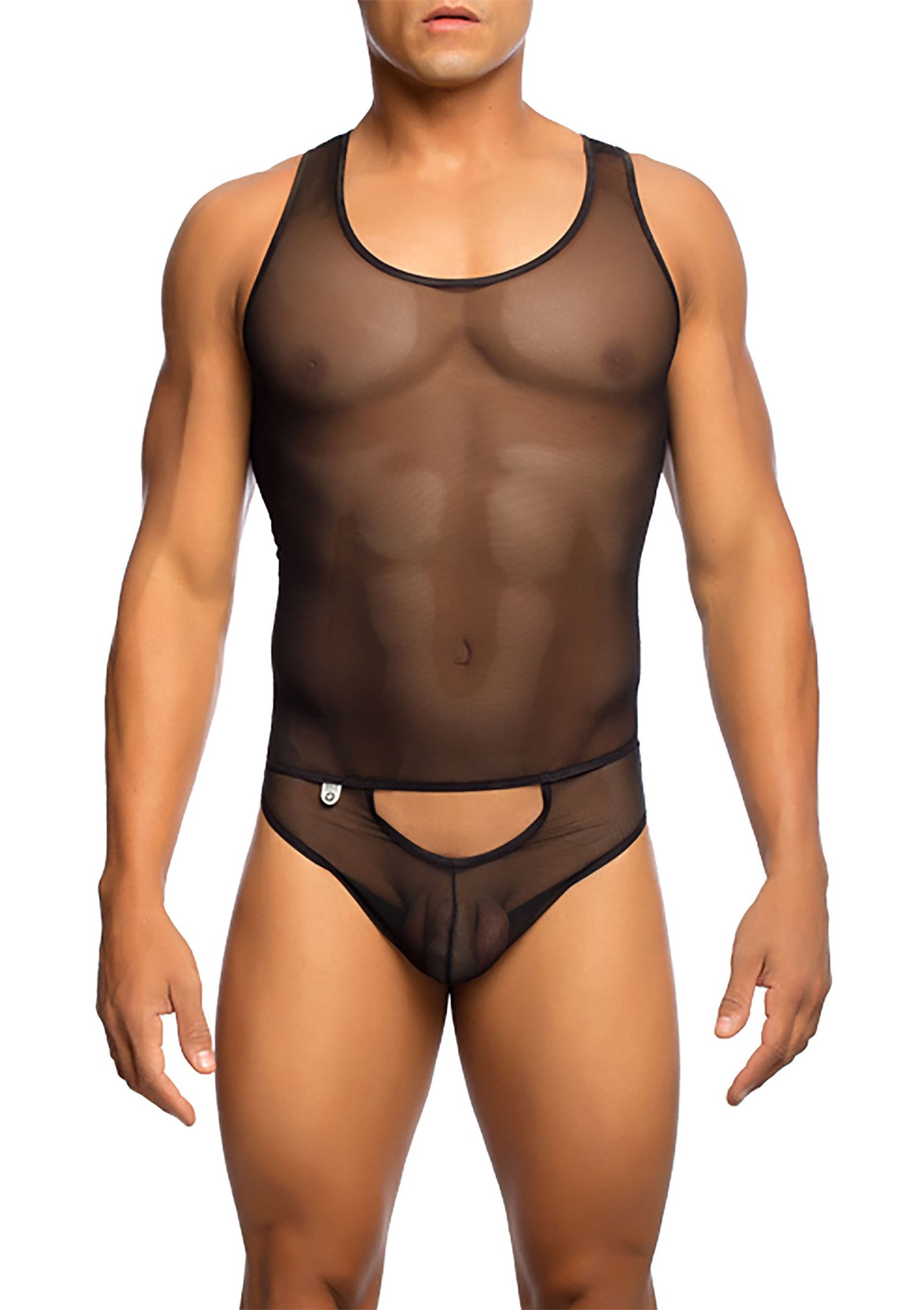 MOB Eroticwear Sexy Sheer Body BLACK S/M - 4