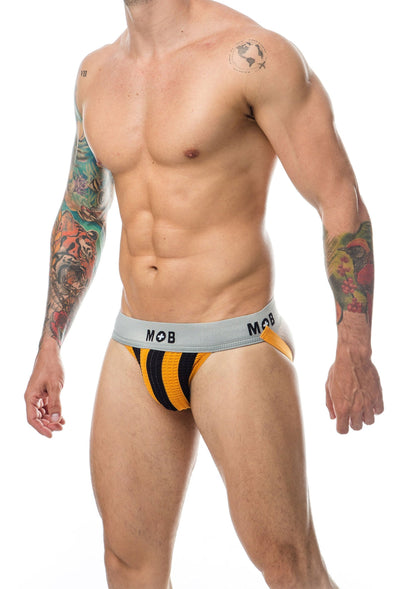 MOB Stripe Classic Jock ORANGE S - 9