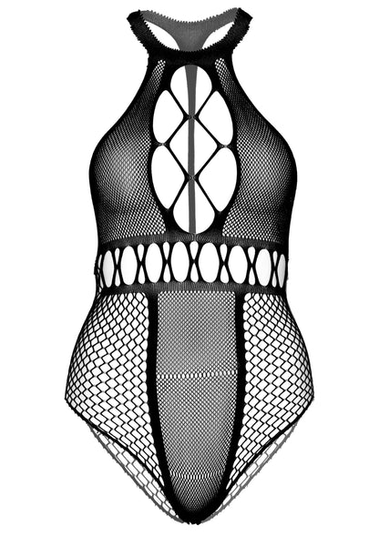 Plus Seamless Halter Bodysuit BLACK 1X/2X - 5