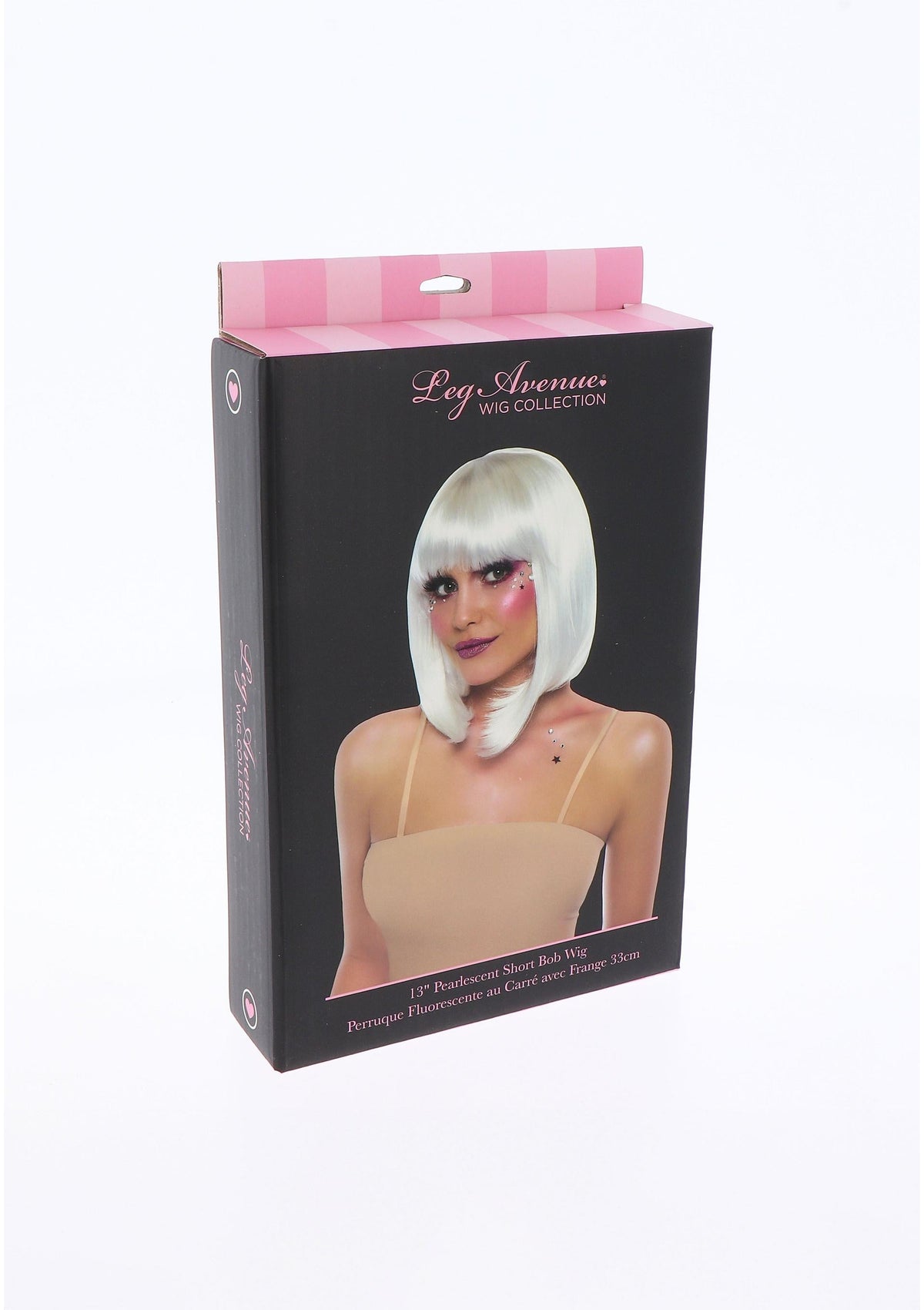 Pearl Short Natural Bob Wig WHITE O/S - 1