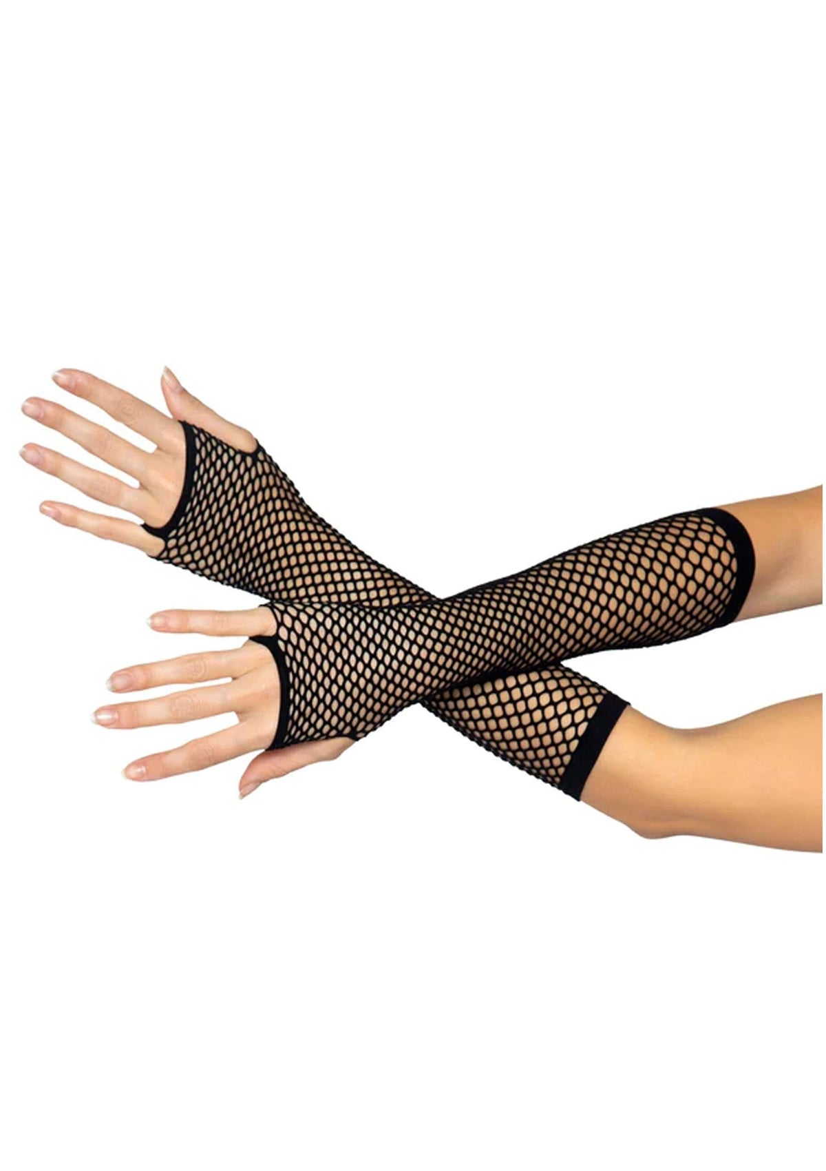 Triangle Net Fingerless Gloves BLACK O/S - 0