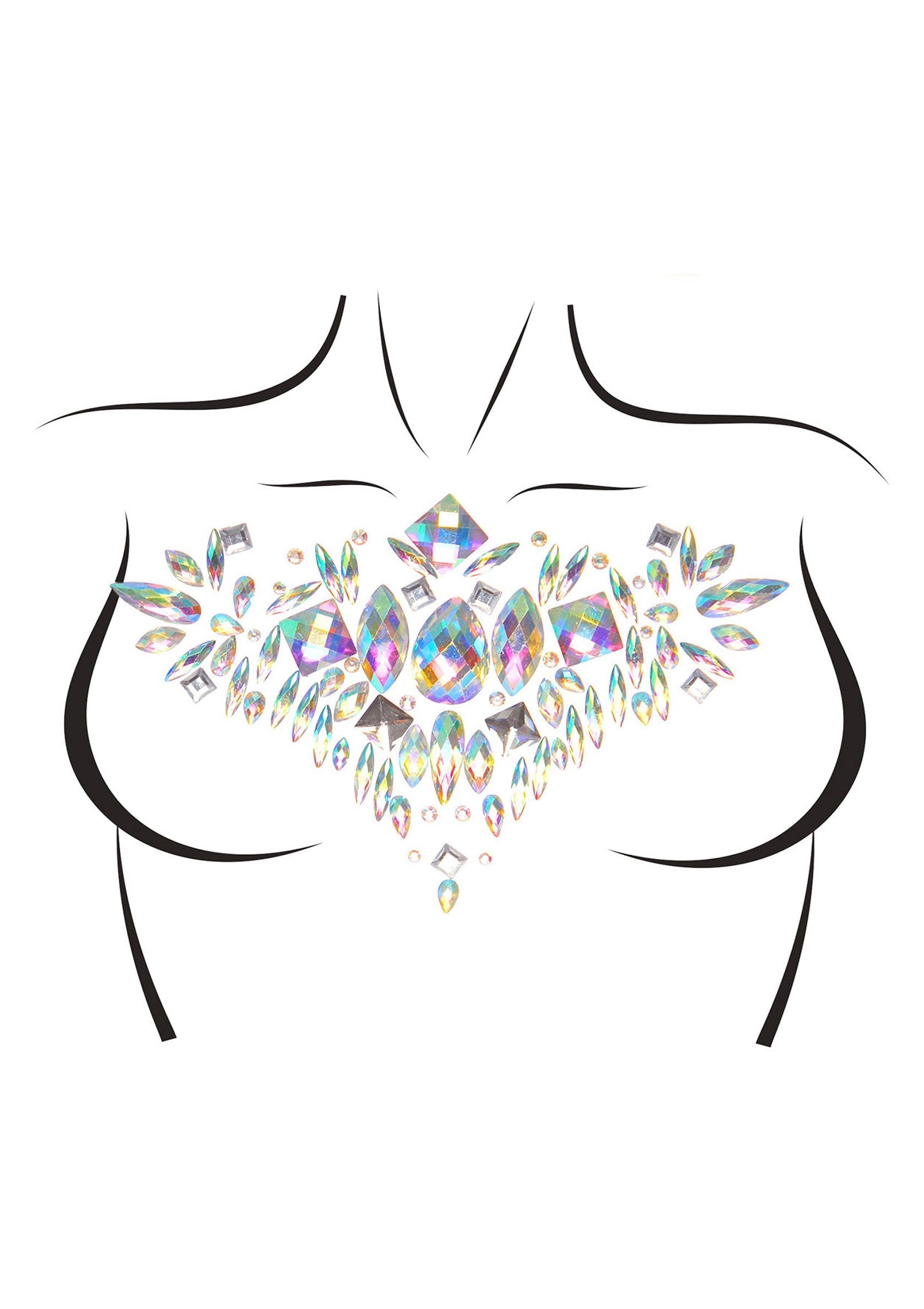 Aura Body Jewels Sticker CLEAR O/S - 1