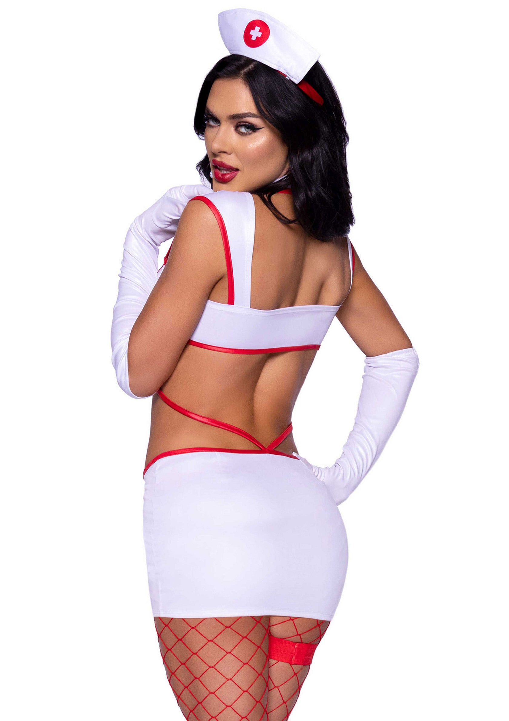 Leg Avenue Hotty Nurse Dress WHITE XS - 3