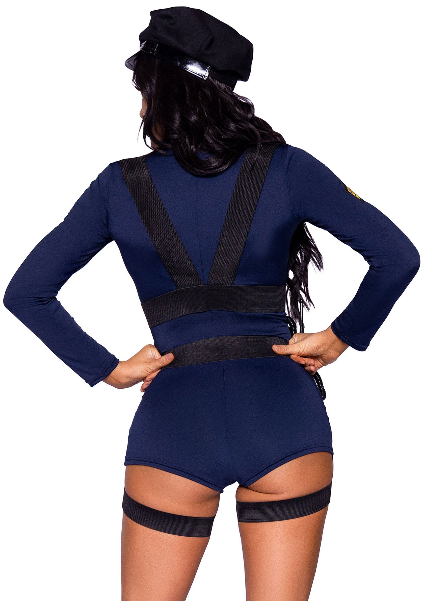 Leg Avenue Flirty Cop Romper BLUE XS - 0