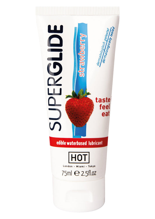 HOT Edibles Superglide Lube 75ml - Strawberry