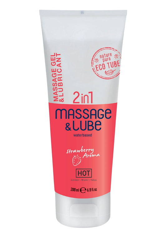 HOT Massage &amp; Glide Gel 2-in-1 - Strawberry