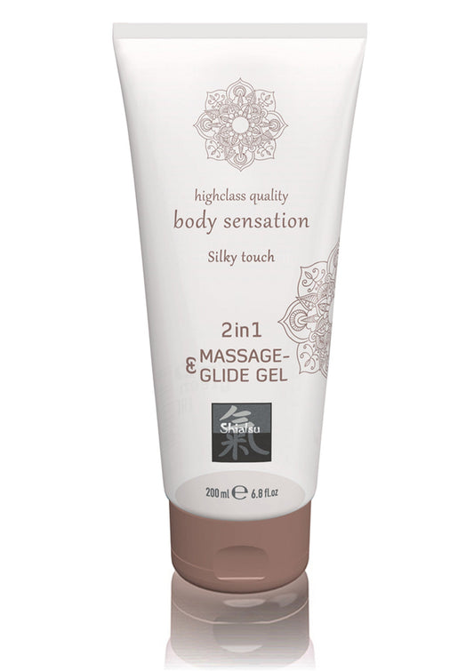 Shiatsu 2 in 1 Massage & Glide Gel - Naturel
