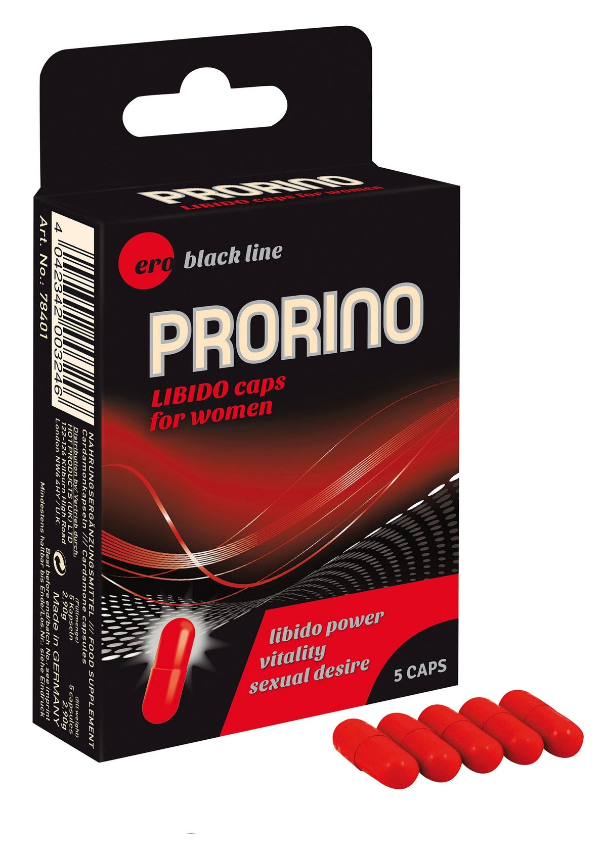 Prorino Libido Caps For Women 5 pcs NATUREL - 0