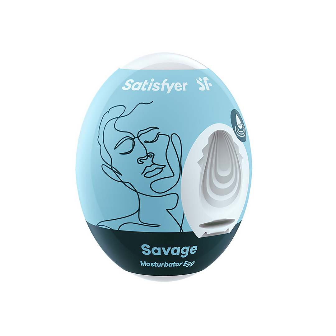 Savage - Masturbator Egg - Licht Blauw Blau - 0