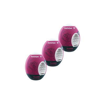 Bubble - Masturbator Egg Set - 3 Stuks - Violet Violett - 0