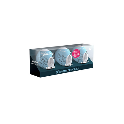 Savage - Masturbator Egg Set - 3 Stuks - Lichtblauw Blau - 1
