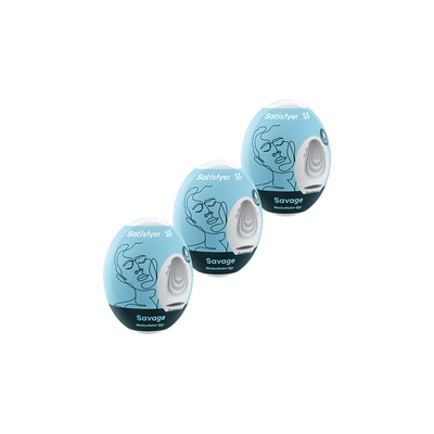 Savage - Masturbator Egg Set - 3 Stuks - Lichtblauw Blau - 1