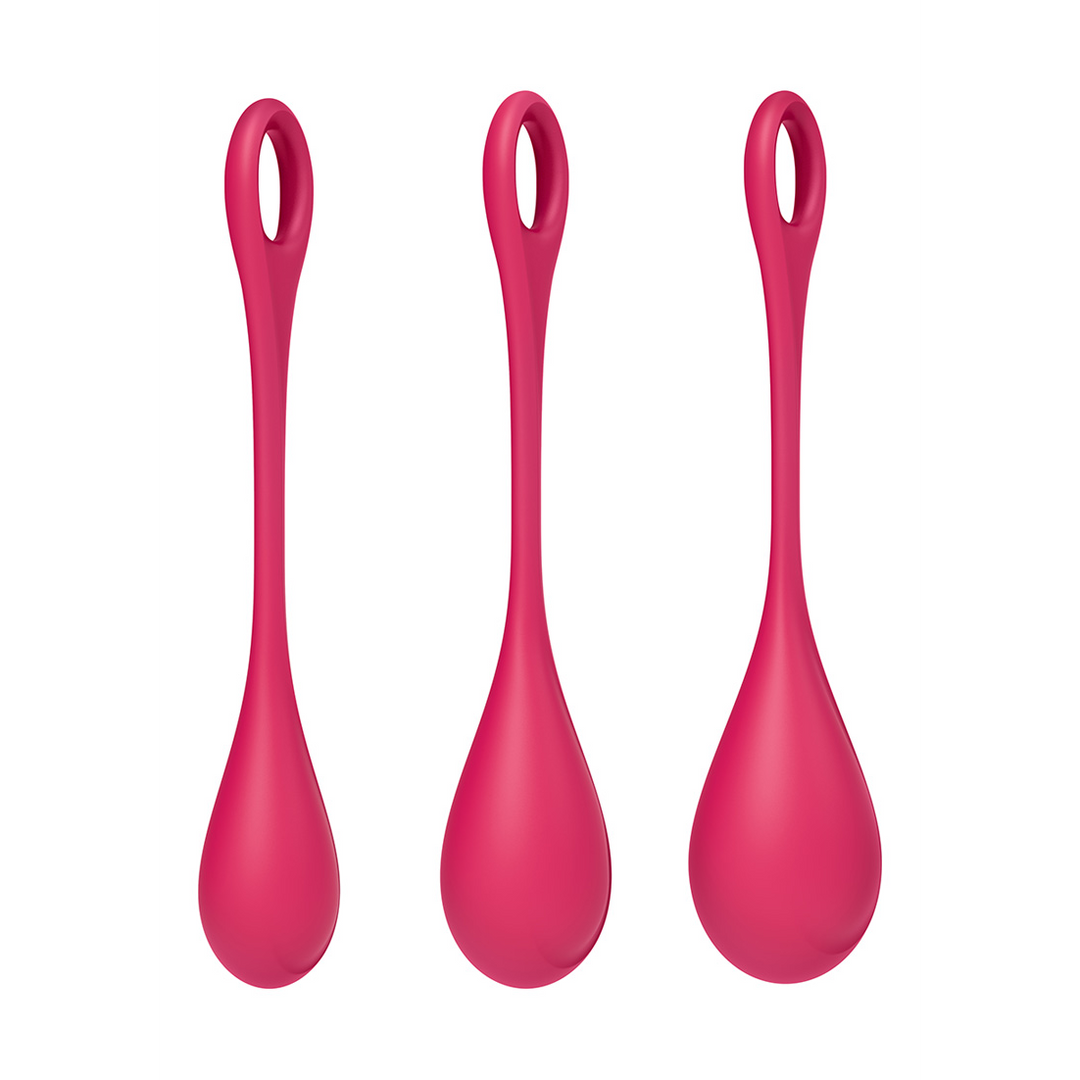 Yoni Power 1 - Kegel Ball Set - Rood Rot - 1