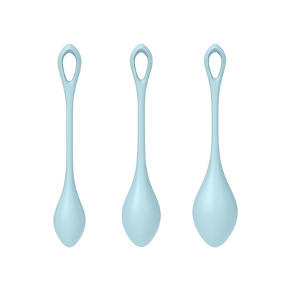 Yoni Power 2 - Kegel Balls Set - Lichtblauw Blau - 3