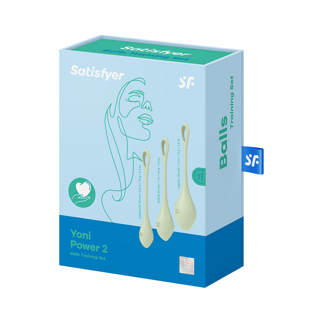 Yoni Power 2 - Kegel Balls Set - Lichtgroen Grün - 1