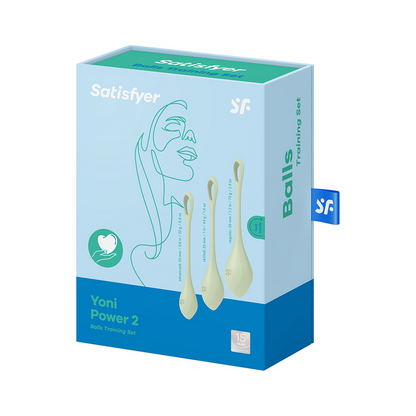 Yoni Power 2 - Kegel Balls Set - Lichtgroen Grün - 1