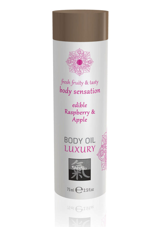 HOT Shiatsu Luxury Edible Body Oil - Raspberry