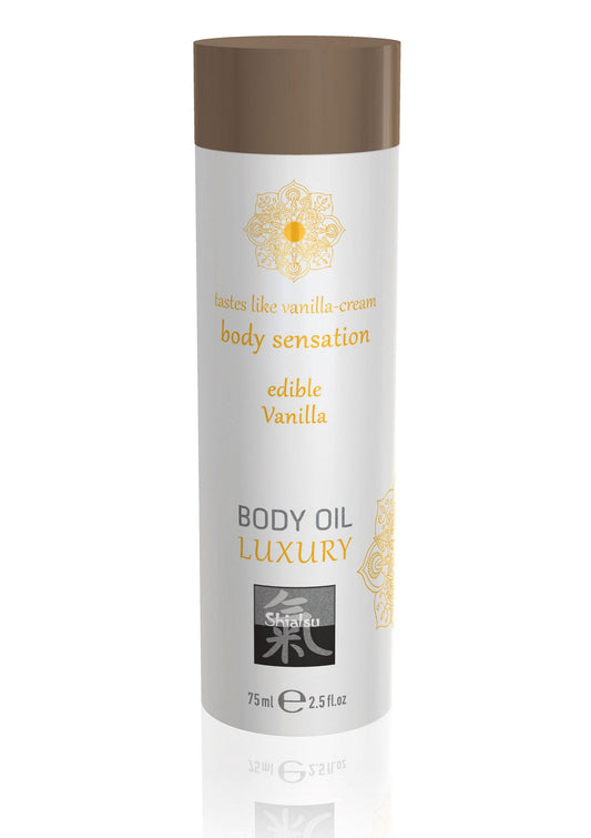HOT Shiatsu Luxury Edible Body Oil - Vanilla
