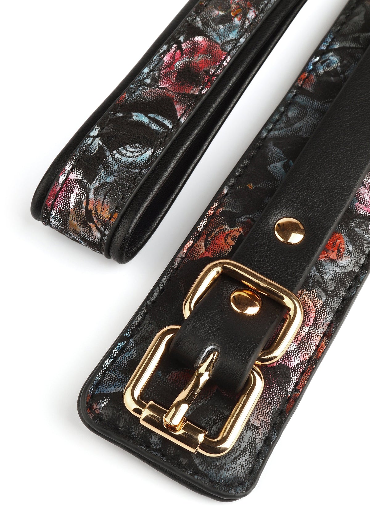 Floral Jacquard Collar & Leash BLACK - 4