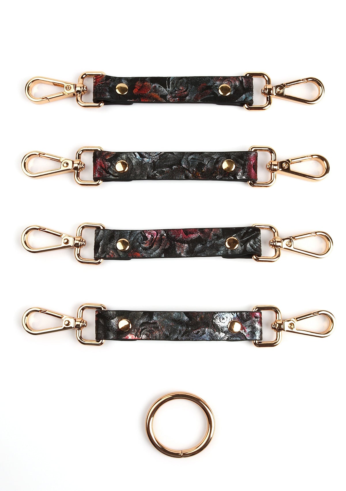 Floral Jacquard Hogtie BLACK - 2