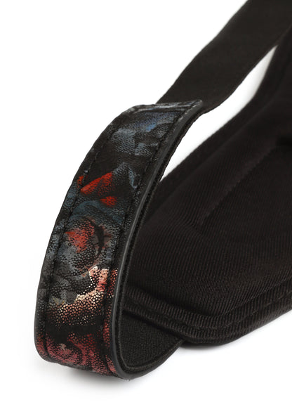 Floral Jacquard Blindfold BLACK - 3