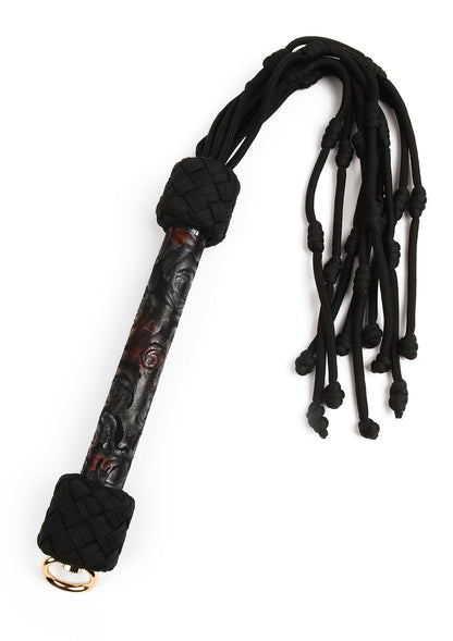 Floral Jacquard Bloom Bud Flogger BLACK - 1