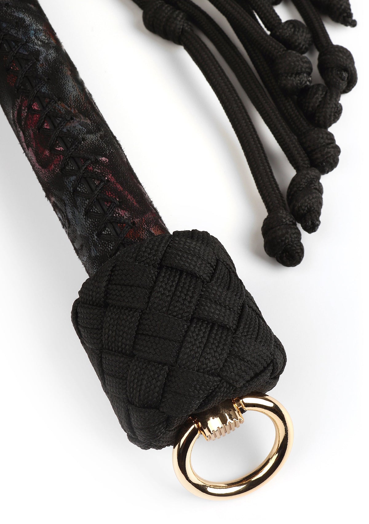 Floral Jacquard Bloom Bud Flogger BLACK - 3