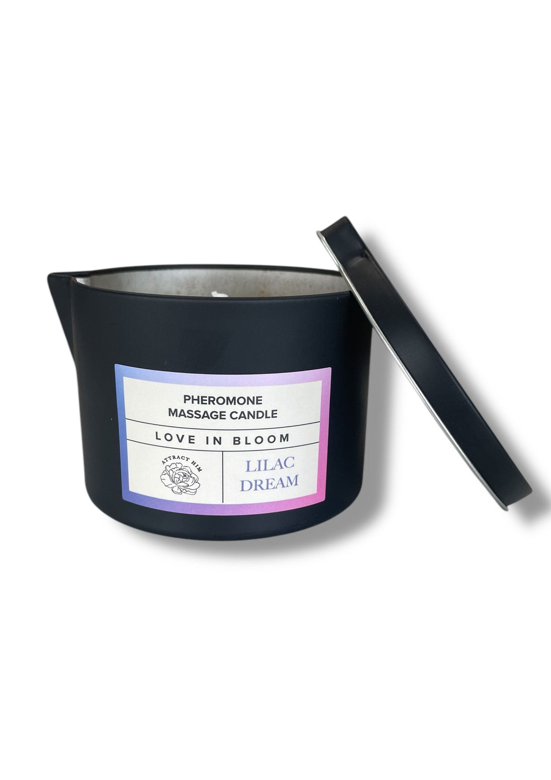 Pheromone Massage Candles Attract Him 150 ml LILACDREAM 150 - 6
