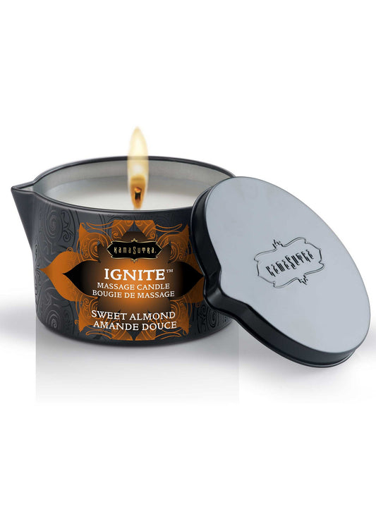 Kama Sutra Ignite Massage Candle 170gr - Almonds