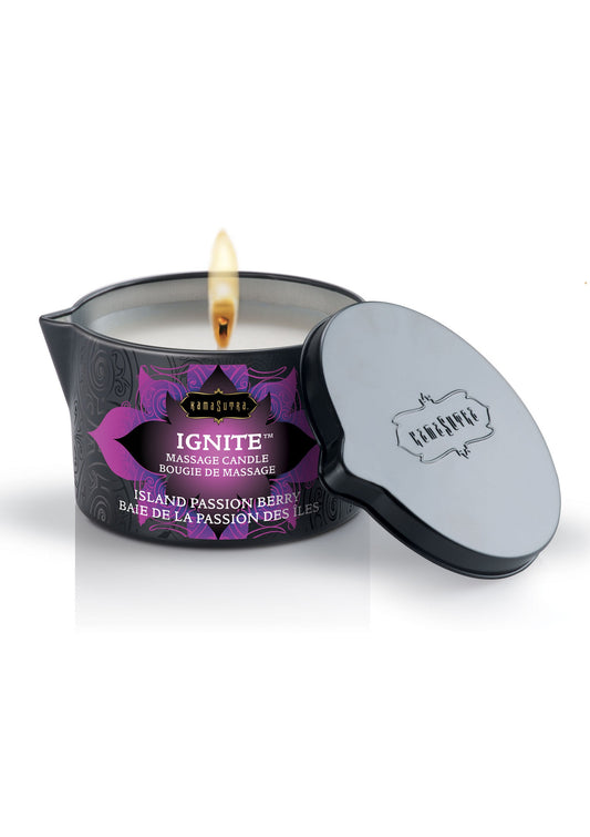 Kama Sutra Ignite Massage Candle 170gr - Berry