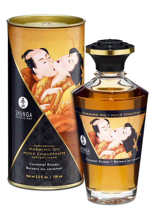 Aphrodisiac Warming Oil 100 ml - Caramel huidskleur