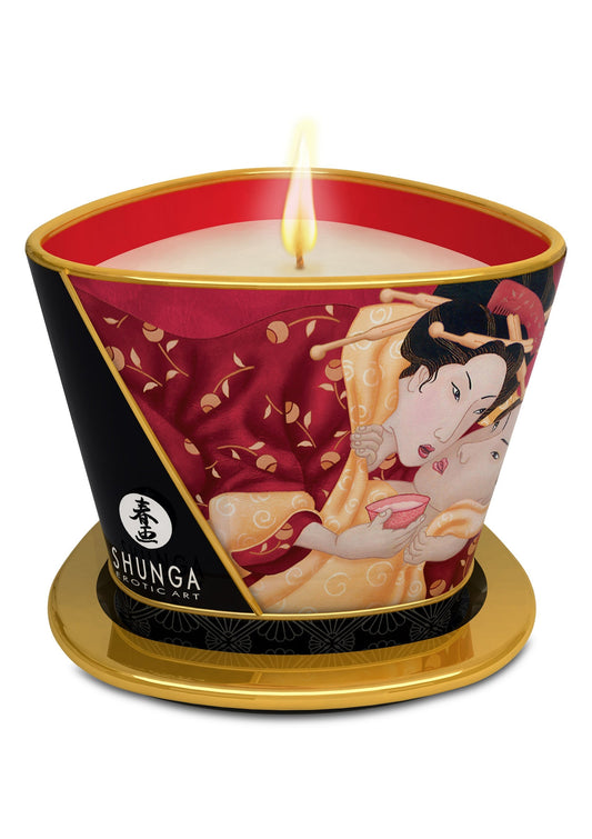 Shunga Massage Candle 170ml - Strawberry