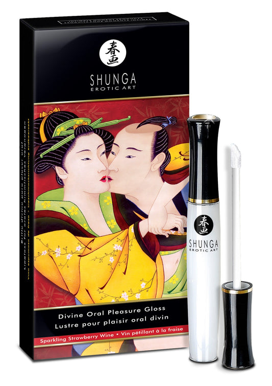 Shunga Oral Pleasure Lip Gloss 10ml - Strawberry