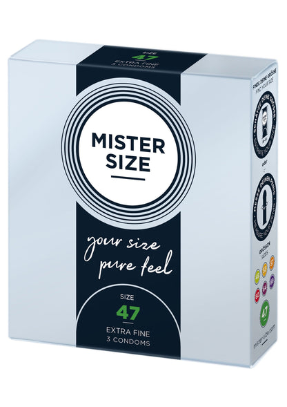 Mister Size Condoms 47 mm 3 pcs NATUREL - 1