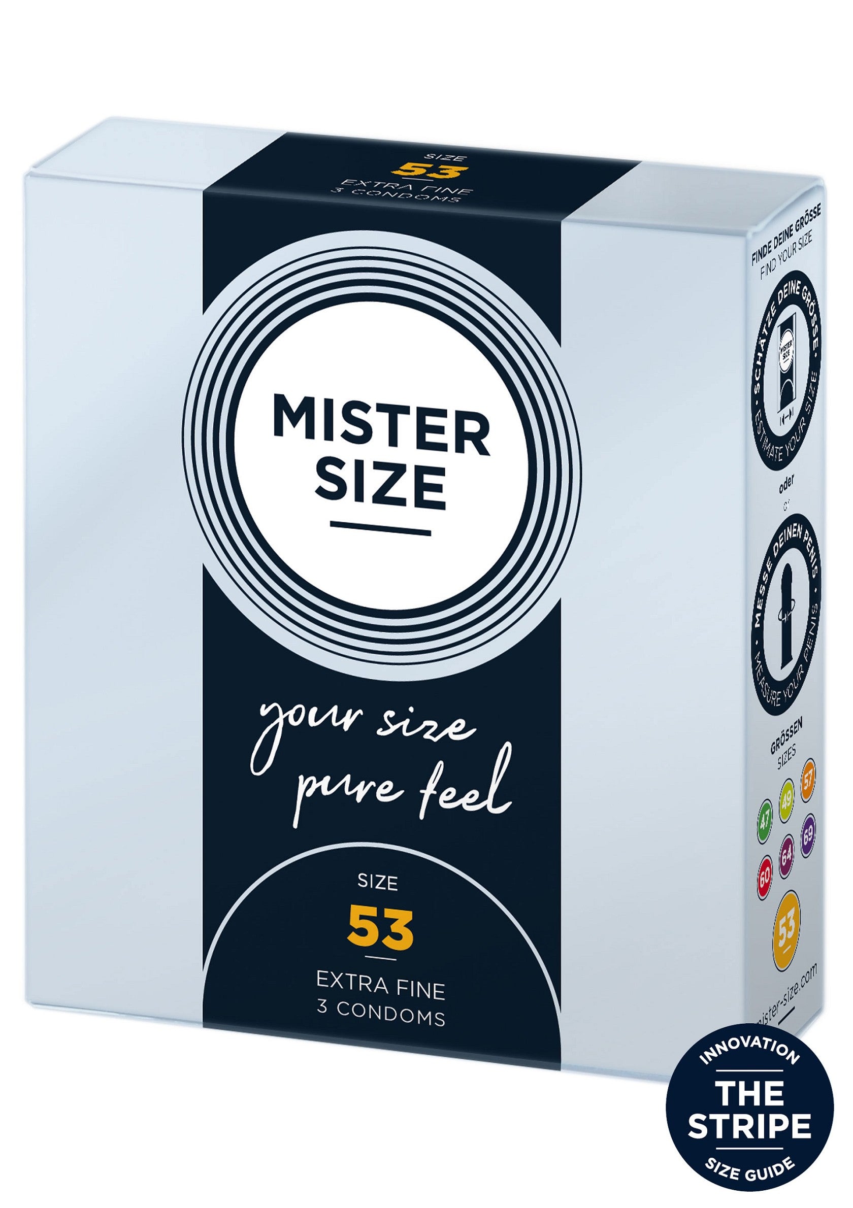 Mister Size 53mm Condoms 3pcs 509 - 0