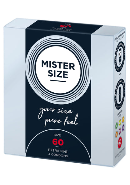Mister Size 60mm Condoms 3pcs 509 - 0